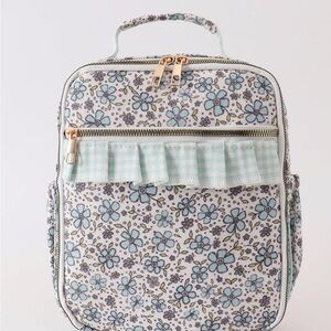 Floral Lunch Bag with Ruffle Detail